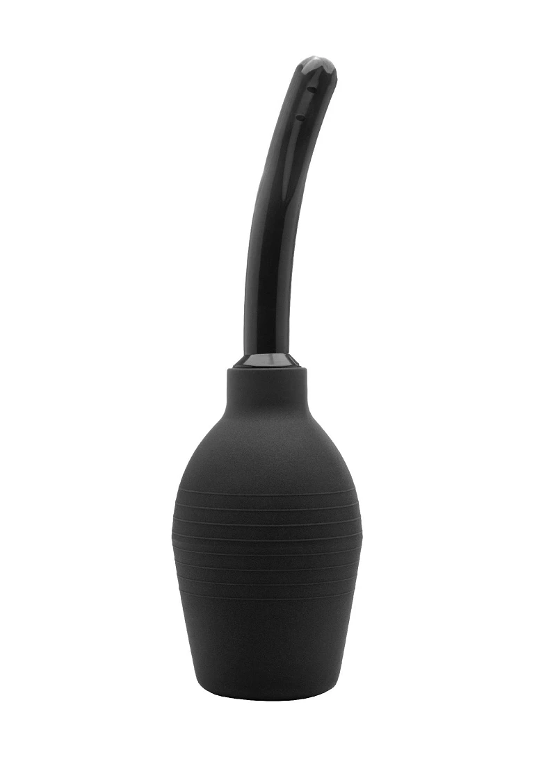 Gruszka do irygacji analnej – czarna, 26 cm