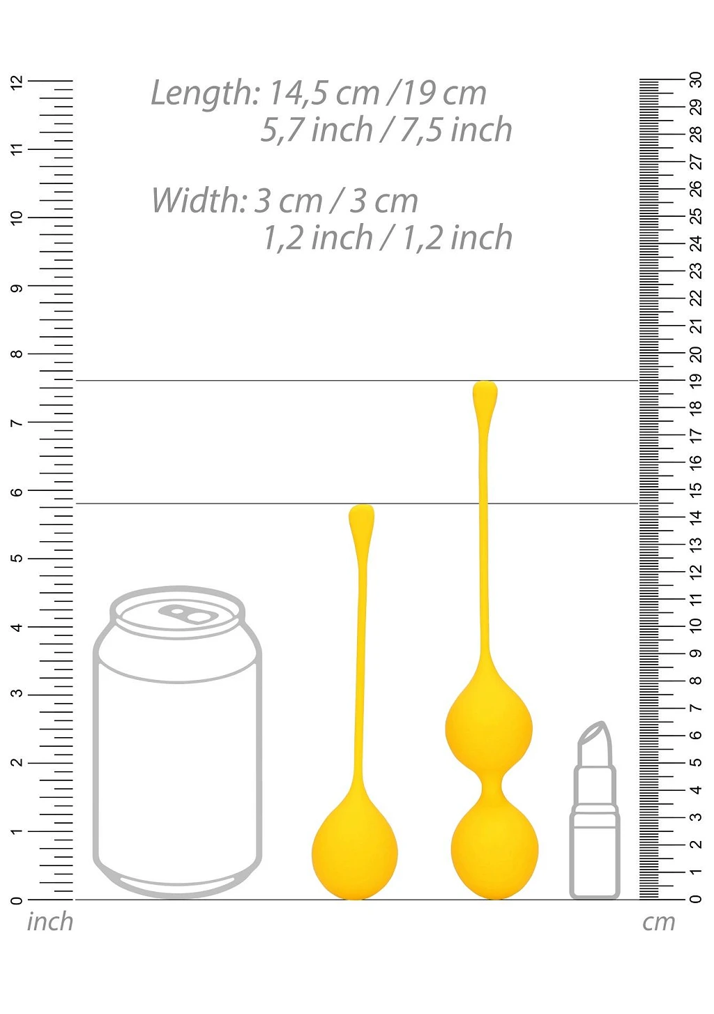 Zestaw kulek Carambola - silikon, 3 szt. — zdjęcie 9