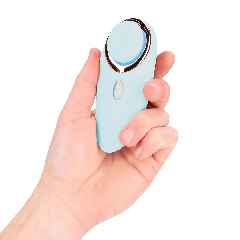 Stymulator łechtaczkowy Aurie – AirTap, 2 końcówki, niebieski — zdjęcie 3