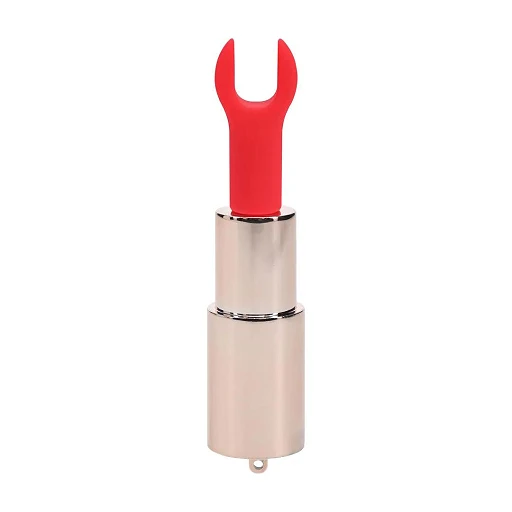 Mini wibrator Tiffany – szminka z 4 końcówkami, różowy — zdjęcie 4
