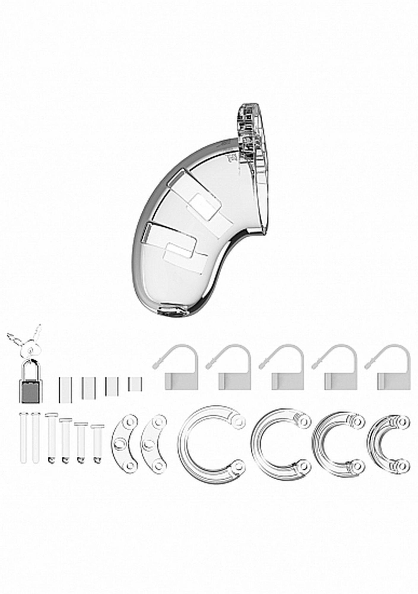 Klatka cnoty Model 01 – 3,5 cala, transparentna — zdjęcie 3