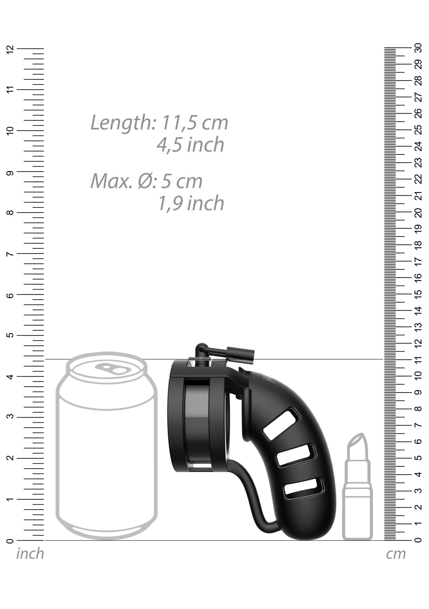 Klatka na penisa Model 19 – silikonowa, ball‑splitter, 4,5” — zdjęcie 5