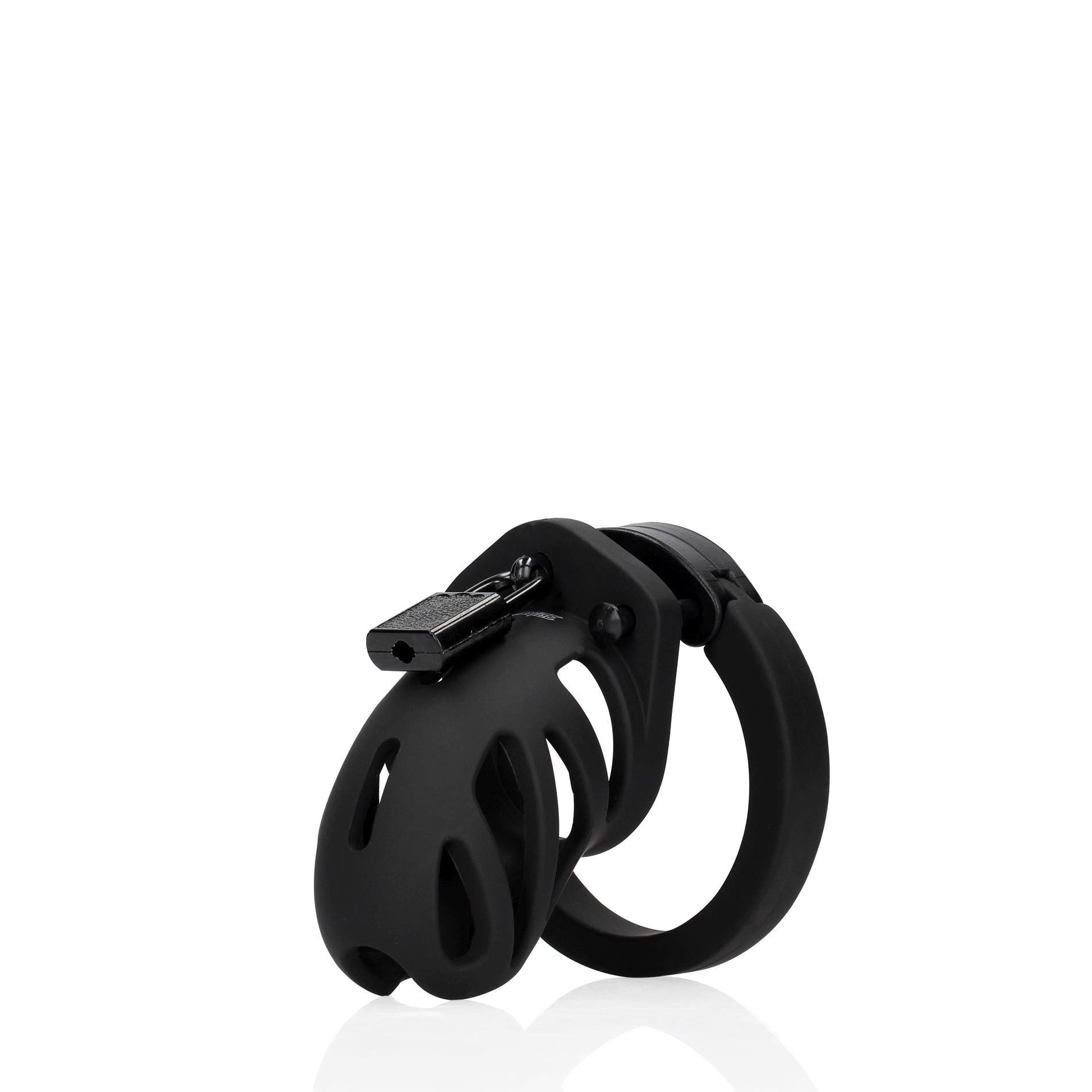 Klatka na penisa Model 23 – 6,5 cm, czarna — zdjęcie 1