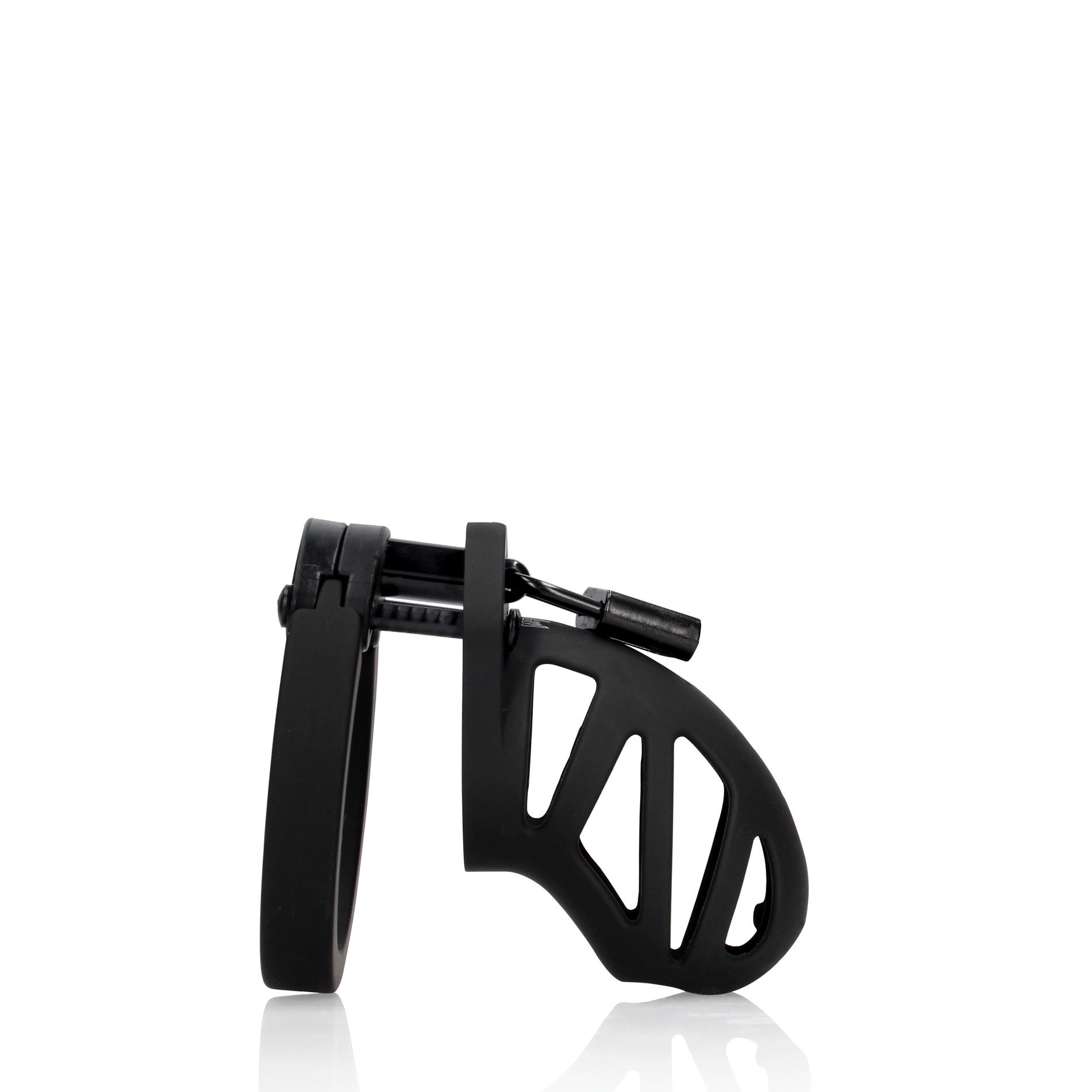 Klatka na penisa Model 23 – 6,5 cm, czarna — zdjęcie 7