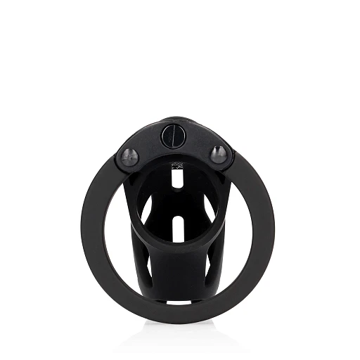 Klatka na penisa Model 24 – 9 cm, czarna — zdjęcie 2