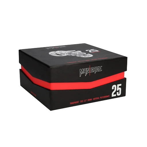 Klatka erekcyjna Model 25 – transparentna, 9 cm — zdjęcie 5