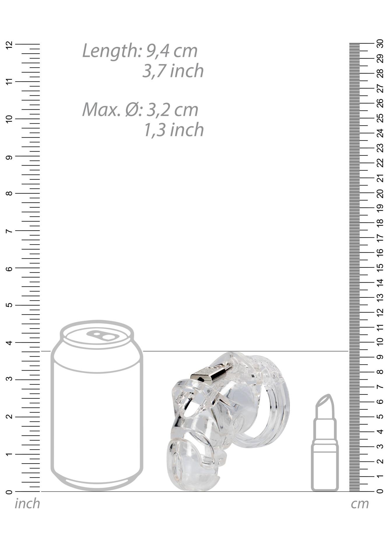 Klatka erekcyjna Model 25 – transparentna, 9 cm — zdjęcie 6