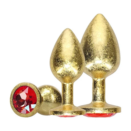 Metalowe korki analne Milan Collection – złote, 3 szt.