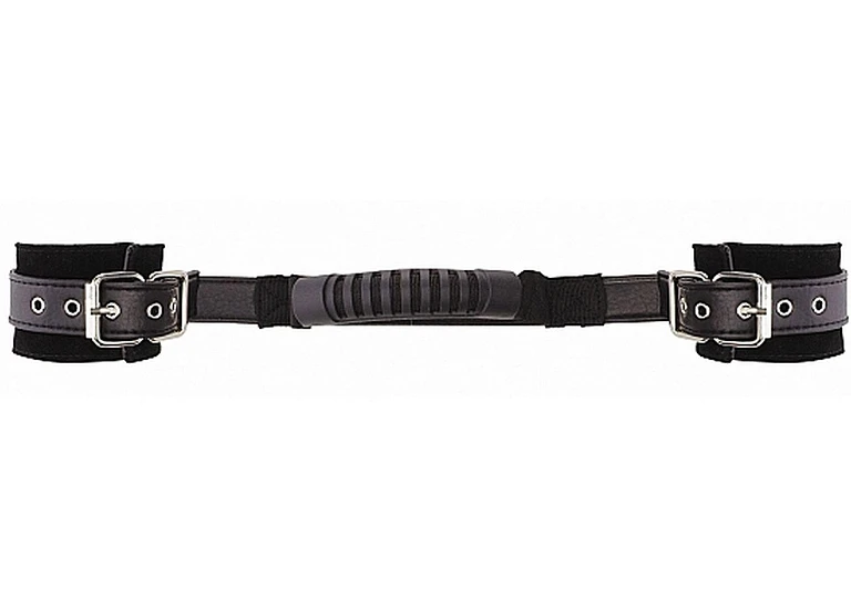 Kajdanki Ouch! Adjustable – skórzane z uchwytem