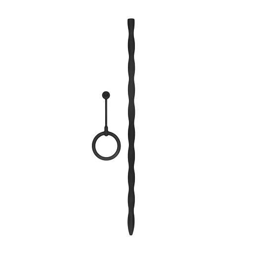 Sonda cewkowa skręcona z pierścieniem – silikon, 30 cm