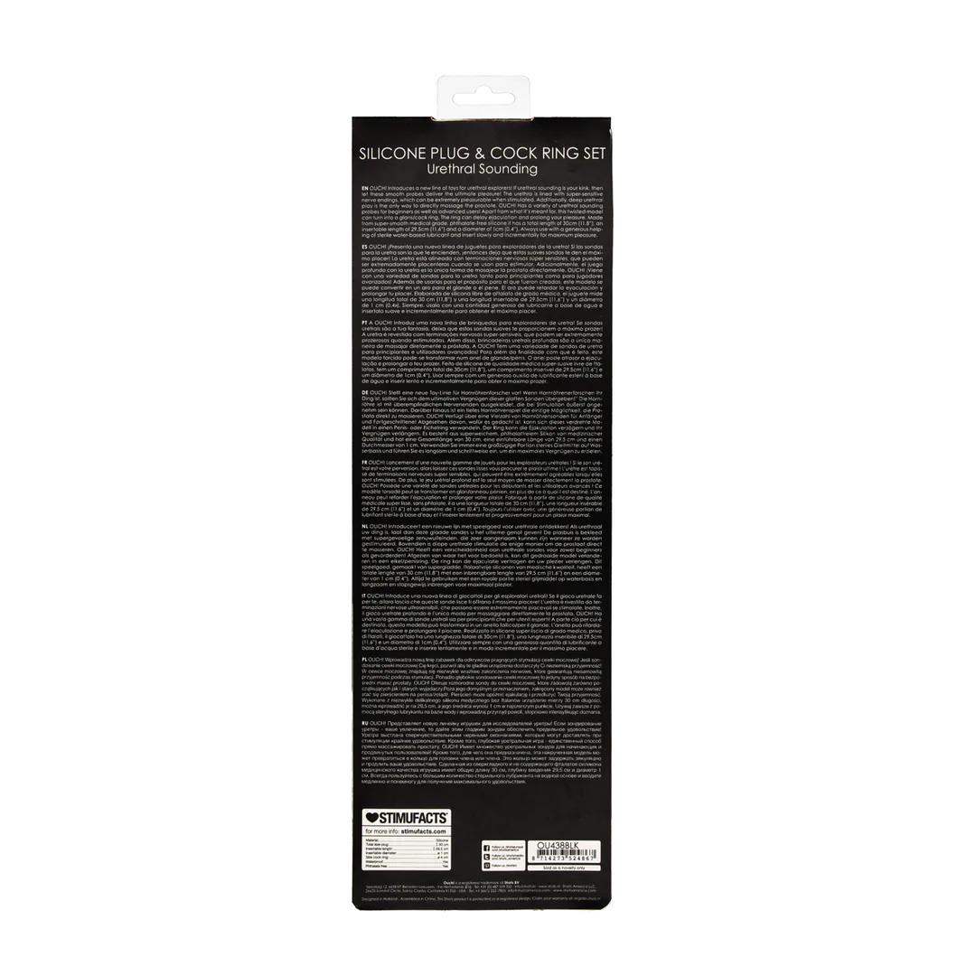 Sonda cewkowa skręcona z pierścieniem – silikon, 30 cm — zdjęcie 3