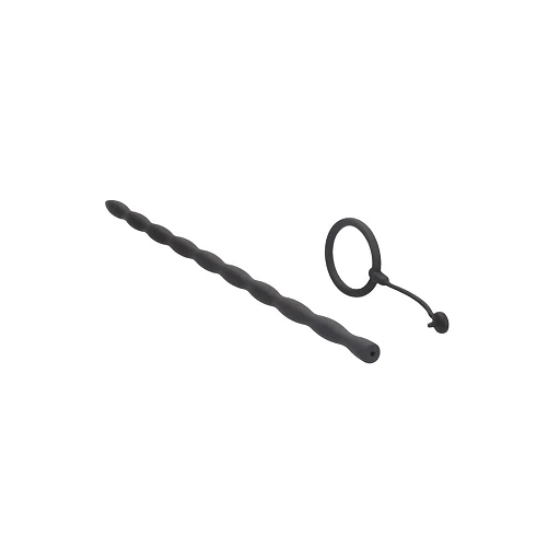 Sonda cewkowa skręcona z pierścieniem – silikon, 30 cm — zdjęcie 4