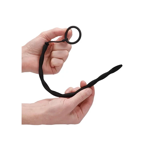 Sonda cewkowa skręcona z pierścieniem – silikon, 30 cm — zdjęcie 7