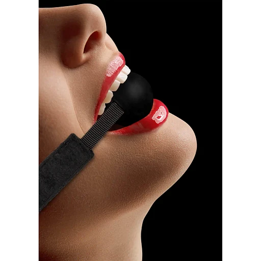 Knebel z kulką Silicone Ball Gag – regulowany, silikon