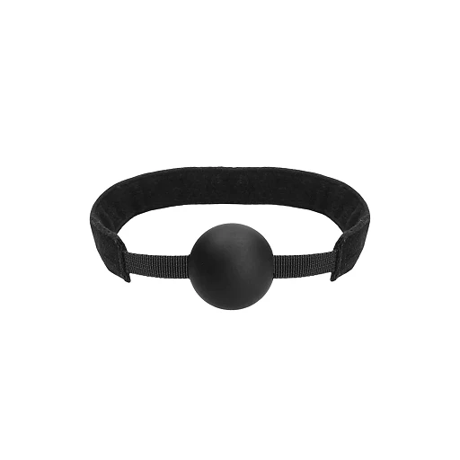 Knebel z kulką Silicone Ball Gag – regulowany, silikon — zdjęcie 4