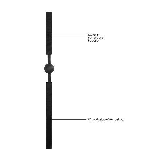 Knebel z kulką Silicone Ball Gag – regulowany, silikon — zdjęcie 6