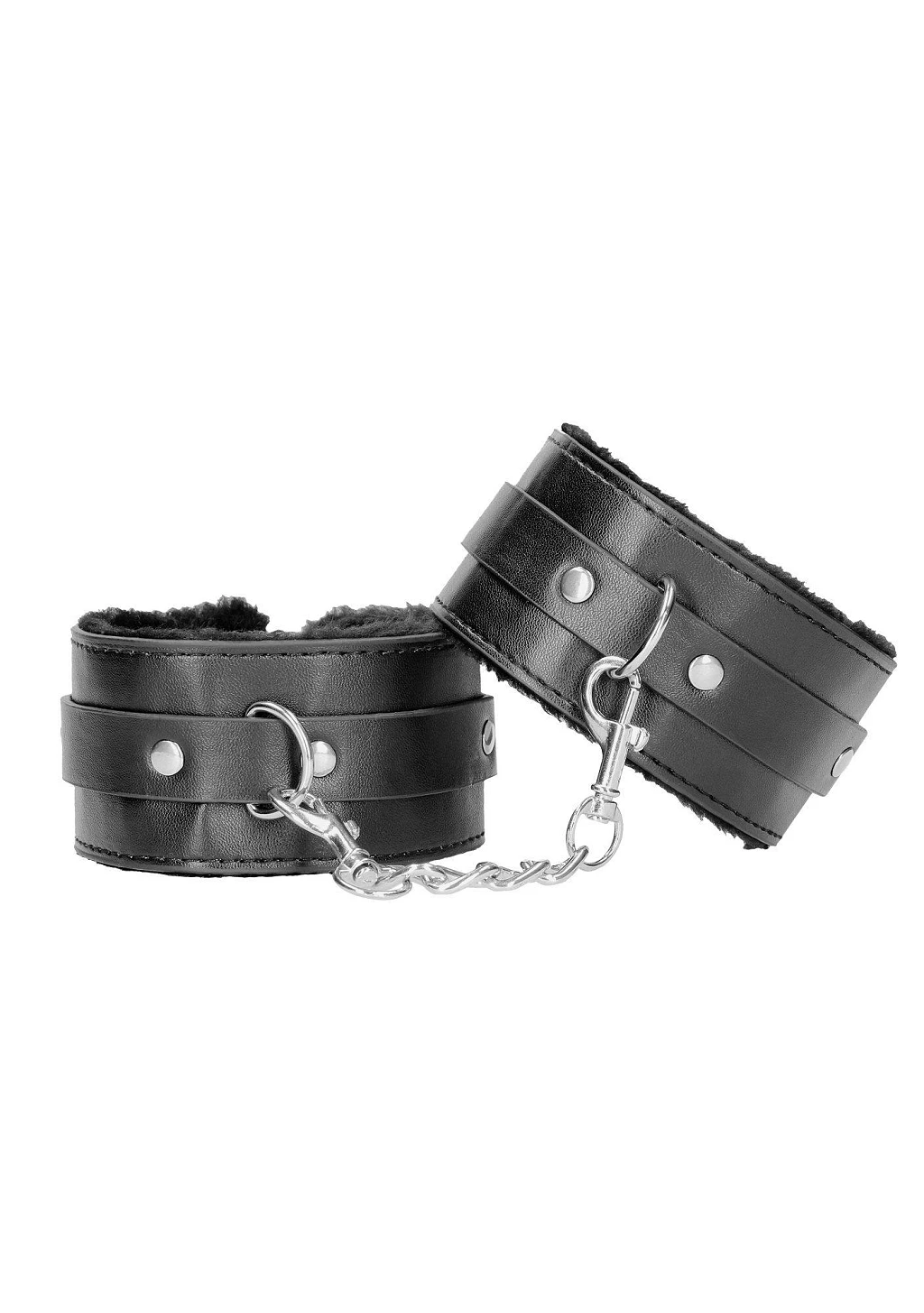 Kajdanki Plush Bonded Leather - pluszowa wyściółka