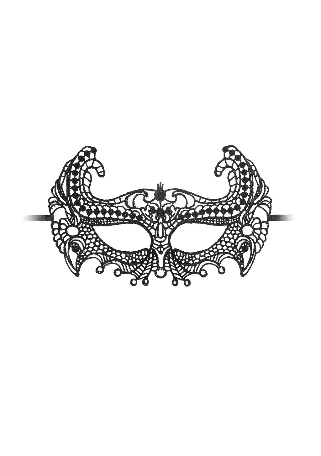 Maska Empress - czarna koronka — zdjęcie 3