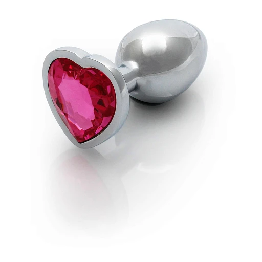 Korek analny Heart Gem S -  z kryształem — zdjęcie 4