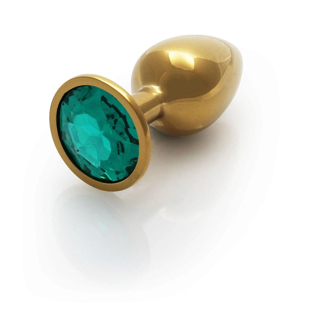 Korek analny Round Gem - stalowy, mały