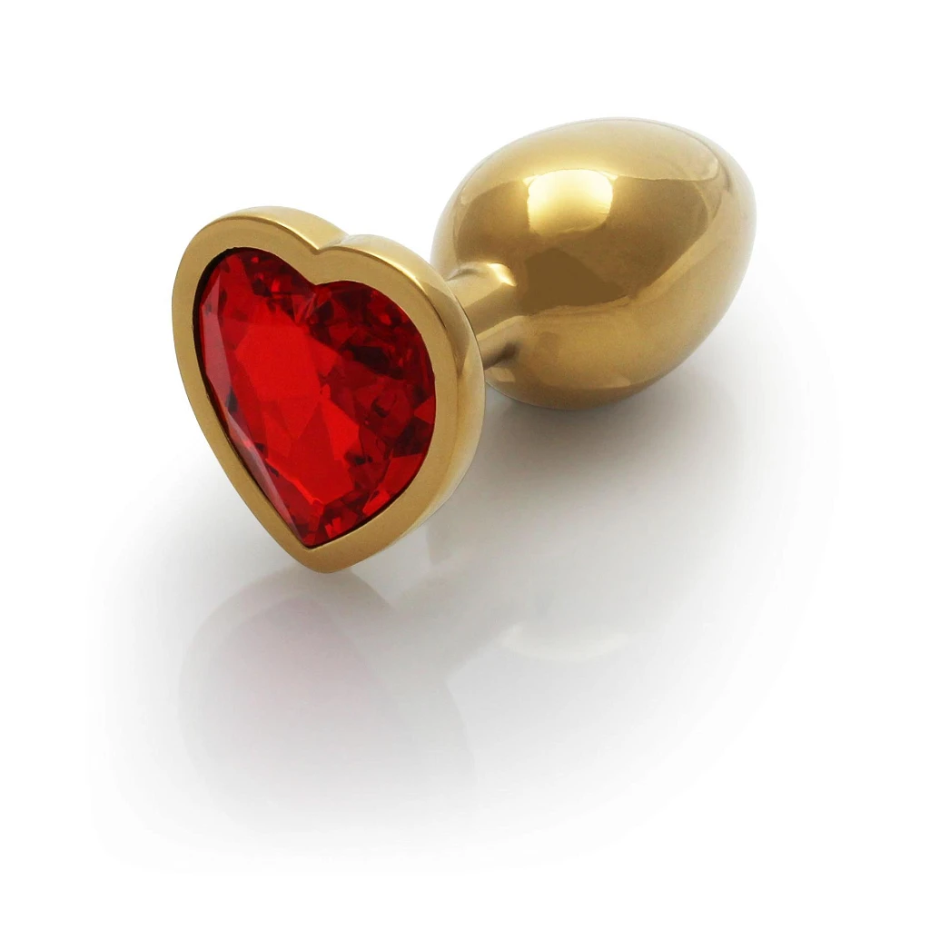 Korek analny Heart Gem S - z kryształem