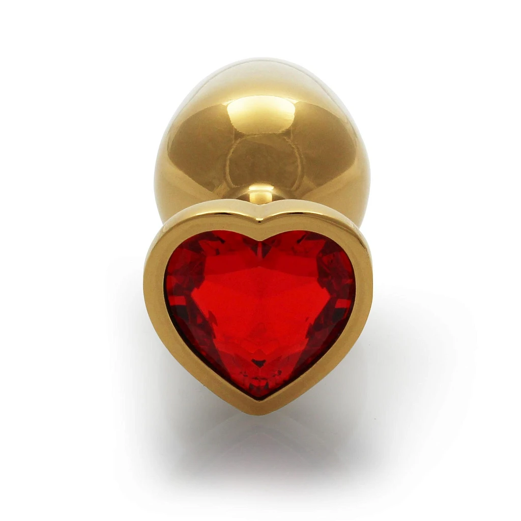 Korek analny Heart Gem S - z kryształem — zdjęcie 3