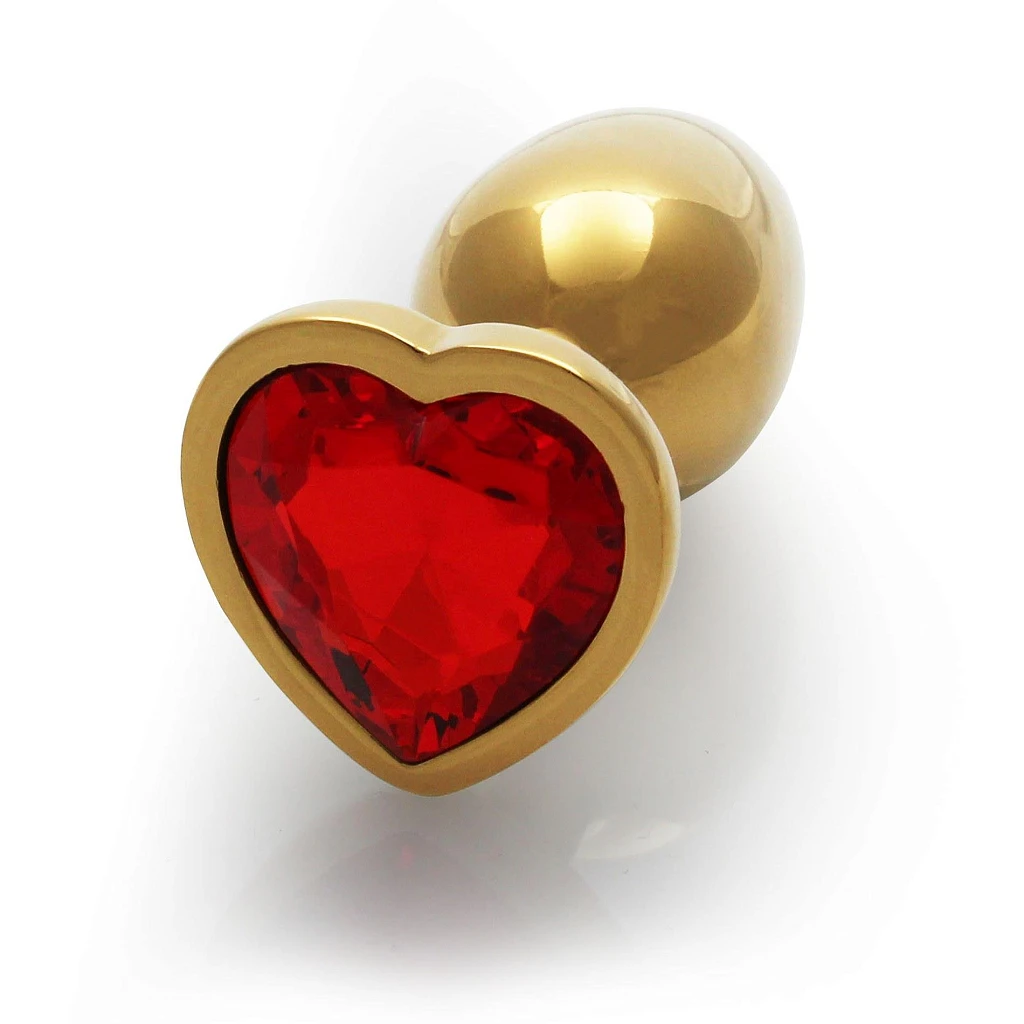 Korek analny Heart Gem S - z kryształem — zdjęcie 4