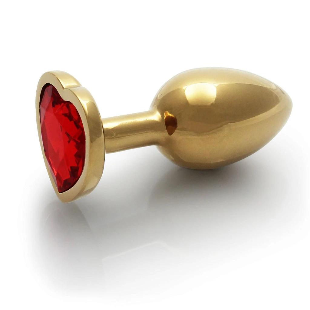 Korek analny Heart Gem S - z kryształem — zdjęcie 5