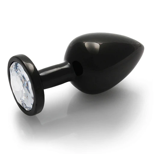 Korek analny Ouch! Round Gem Medium – metal, kryształ