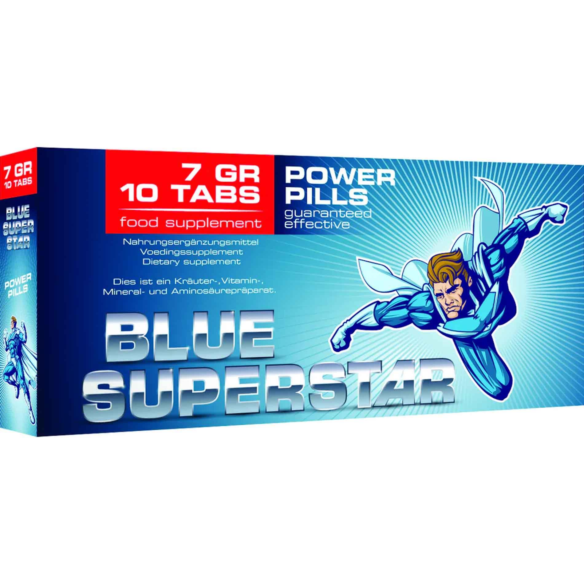 Suplement diety Blue Superstar - tabletki z żeń-szeniem, 10 szt. — zdjęcie 2