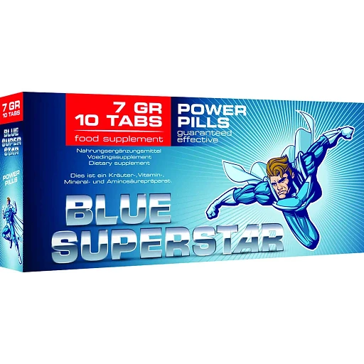 Suplement diety Blue Superstar - tabletki z żeń-szeniem, 10 szt. — zdjęcie 2