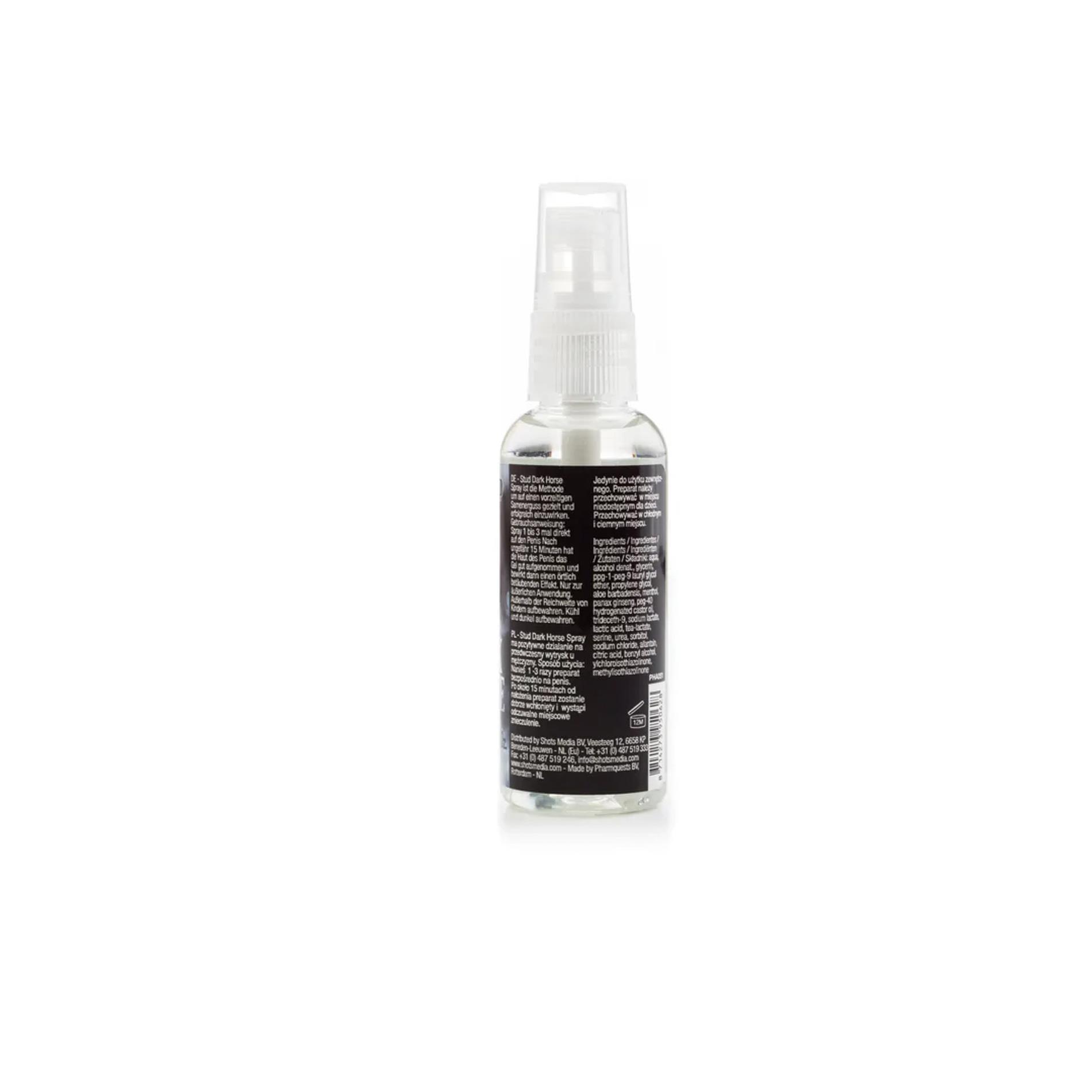 Spray opóźniający Dark Horse - 50 ml, do użytku zewnętrznego — zdjęcie 2
