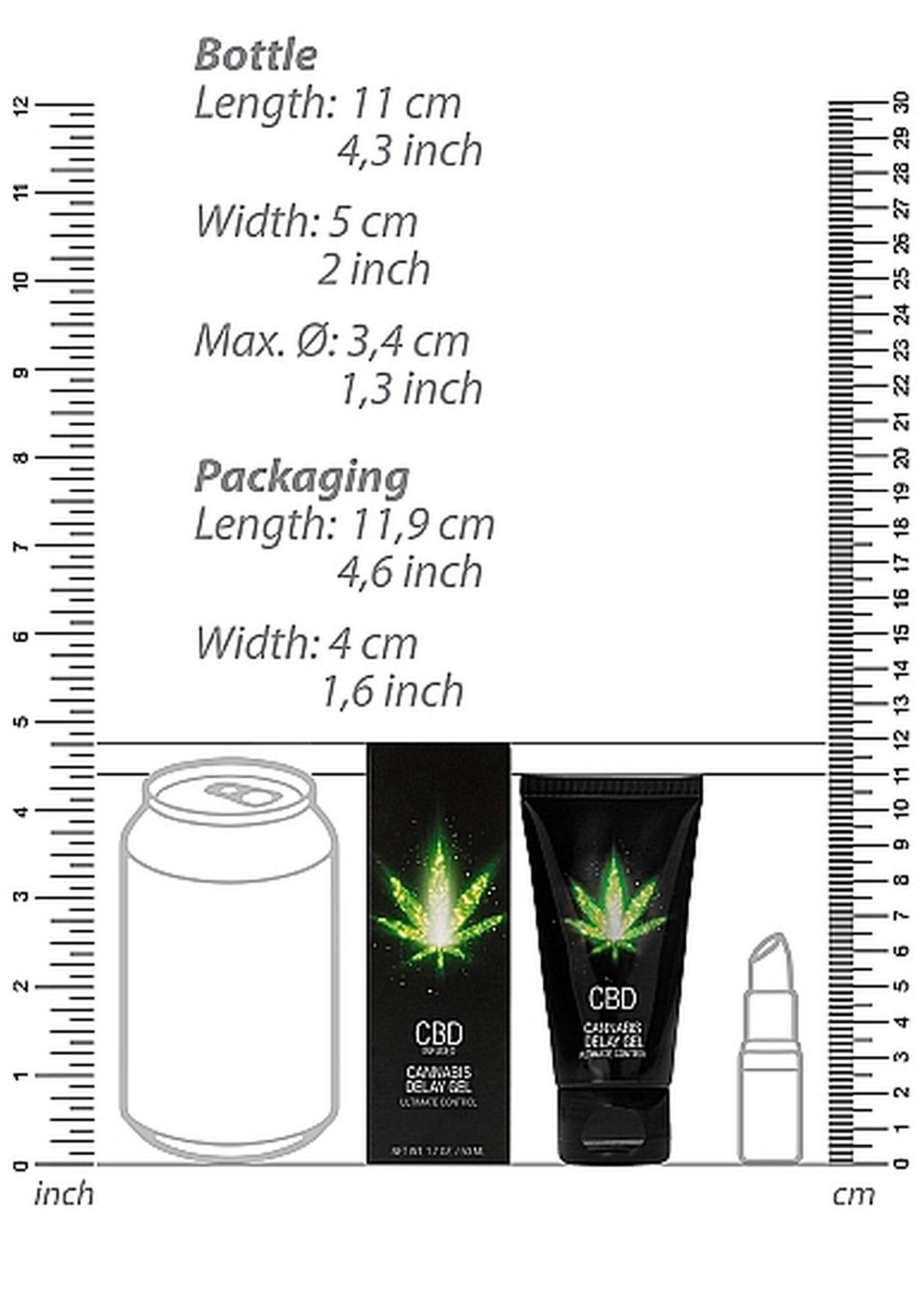 Żel opóźniający z kannabidiolem CBD Cannabis Delay Gel - 50 ml — zdjęcie 3
