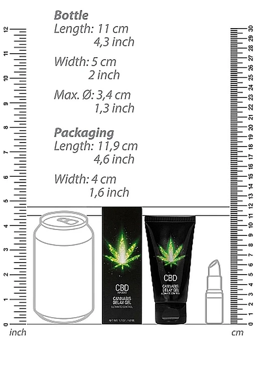 Żel opóźniający z kannabidiolem CBD Cannabis Delay Gel - 50 ml — zdjęcie 3