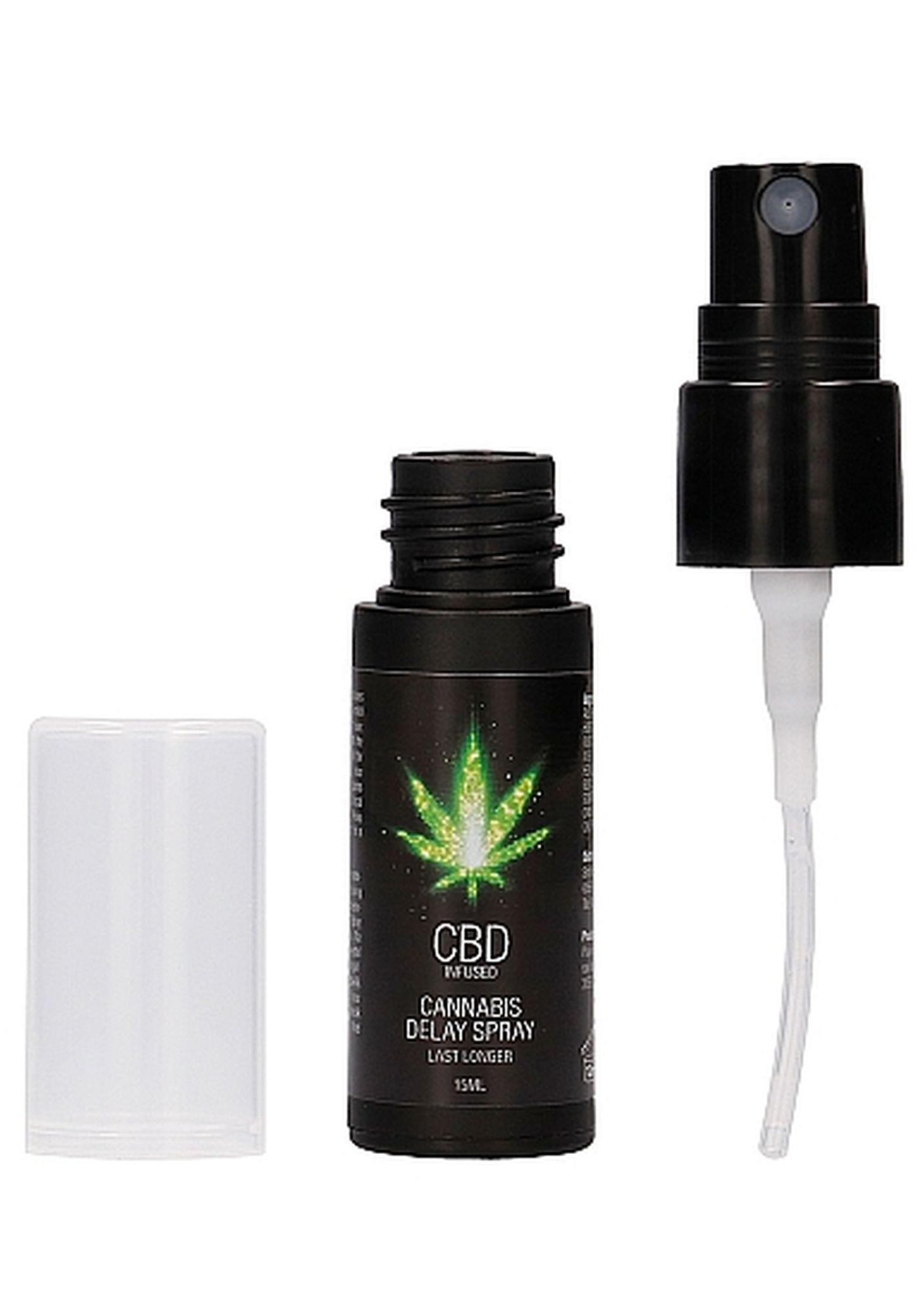 Spray opóźniający CBD Cannabis Delay - znieczulający, 15 ml — zdjęcie 3