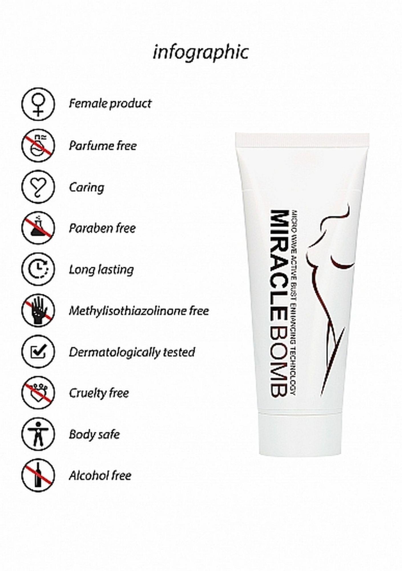 Żel do biustu Miracle Bomb - 100 ml, ekstrakt z morszczynu — zdjęcie 6