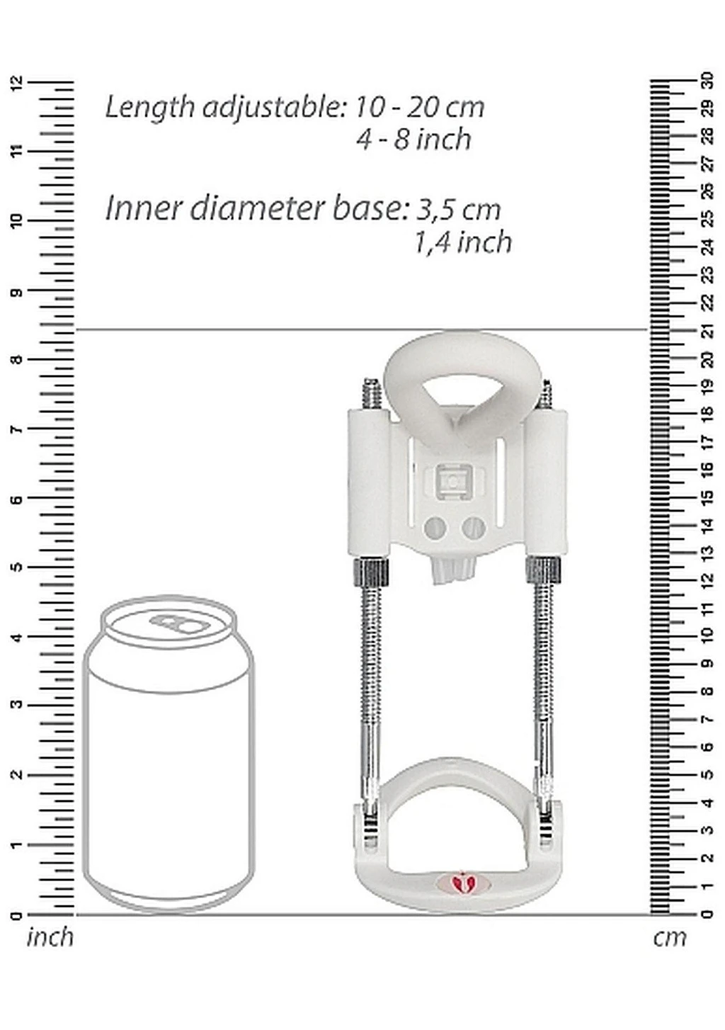 Dylatator Penis Extender White - regulowany — zdjęcie 2