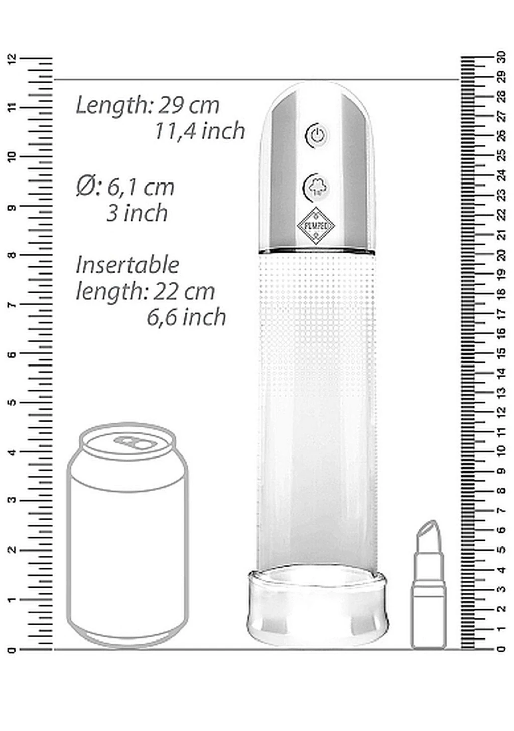 Pompka z funkcją ssania Automatic Luv Pump - transparent — zdjęcie 4