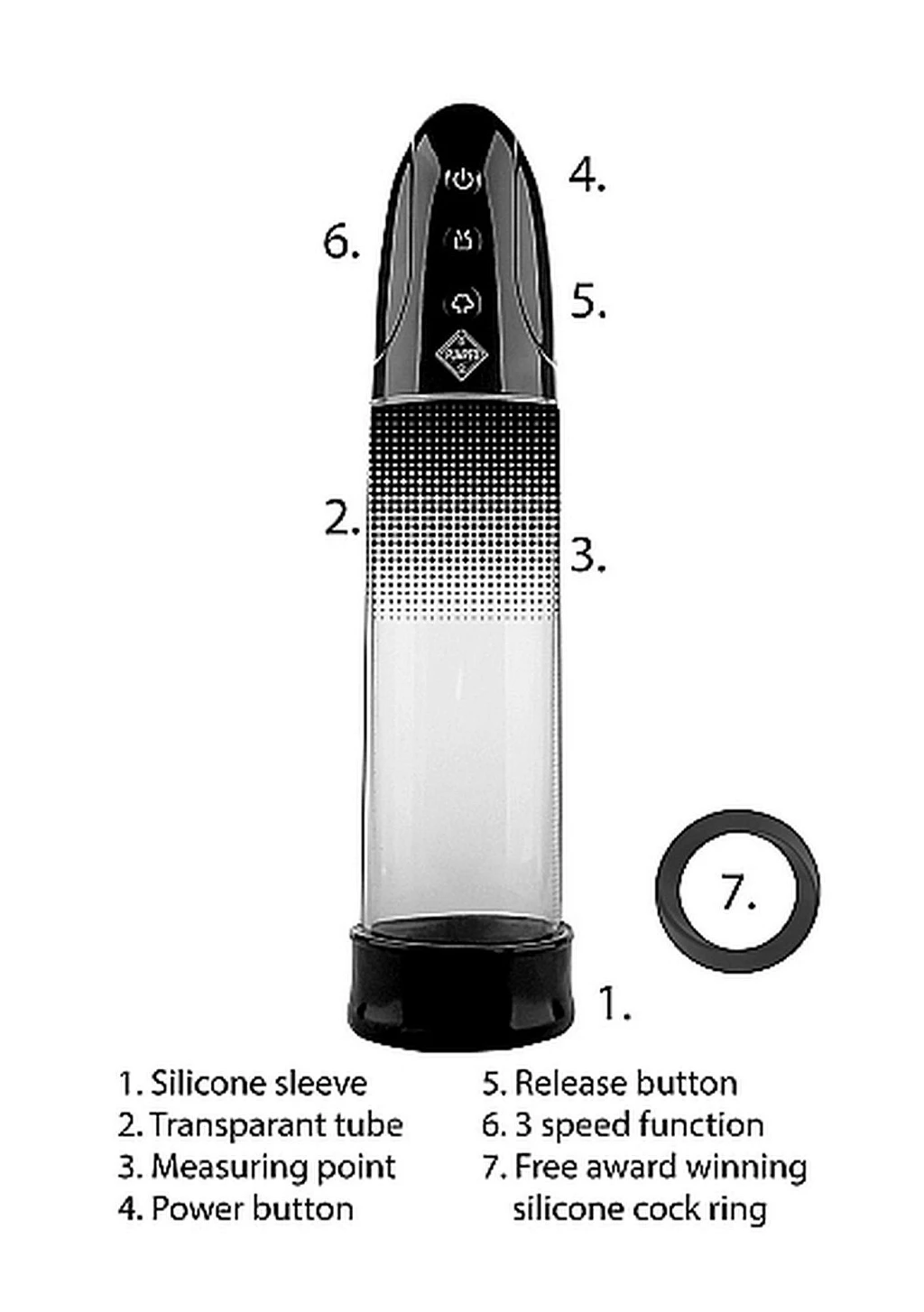 Pompka z funkcją ssania Boss Series - USB, silikon — zdjęcie 10