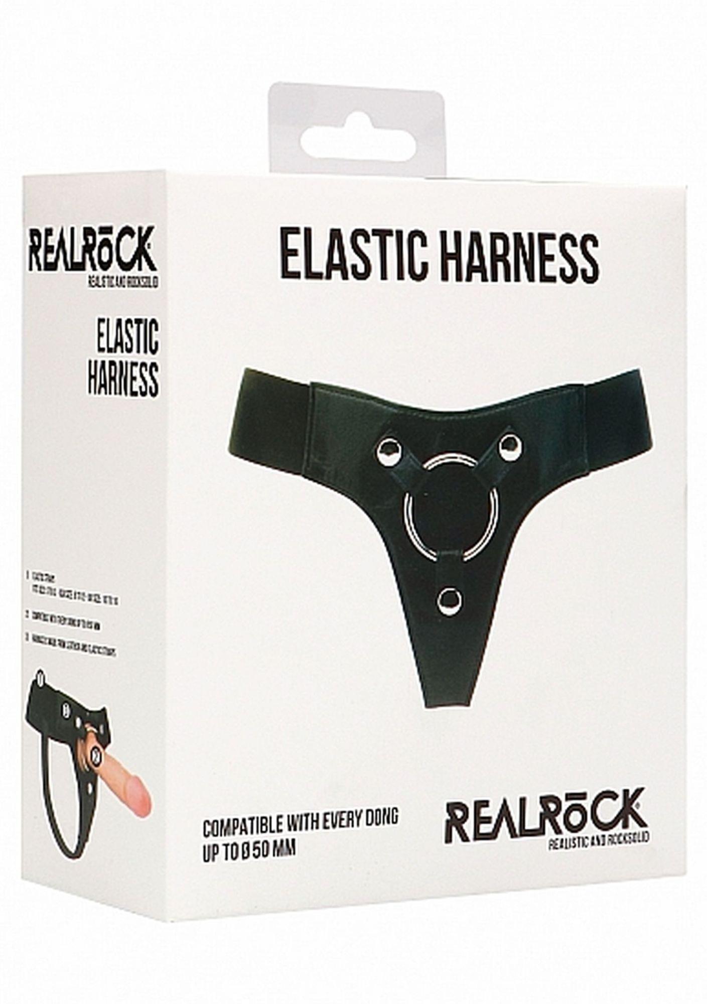 Uprząż strap-on RealRock Elastic Harness – elastyczne paski — zdjęcie 8