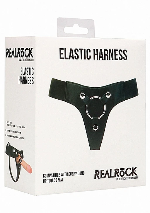 Uprząż strap-on RealRock Elastic Harness – elastyczne paski — zdjęcie 8