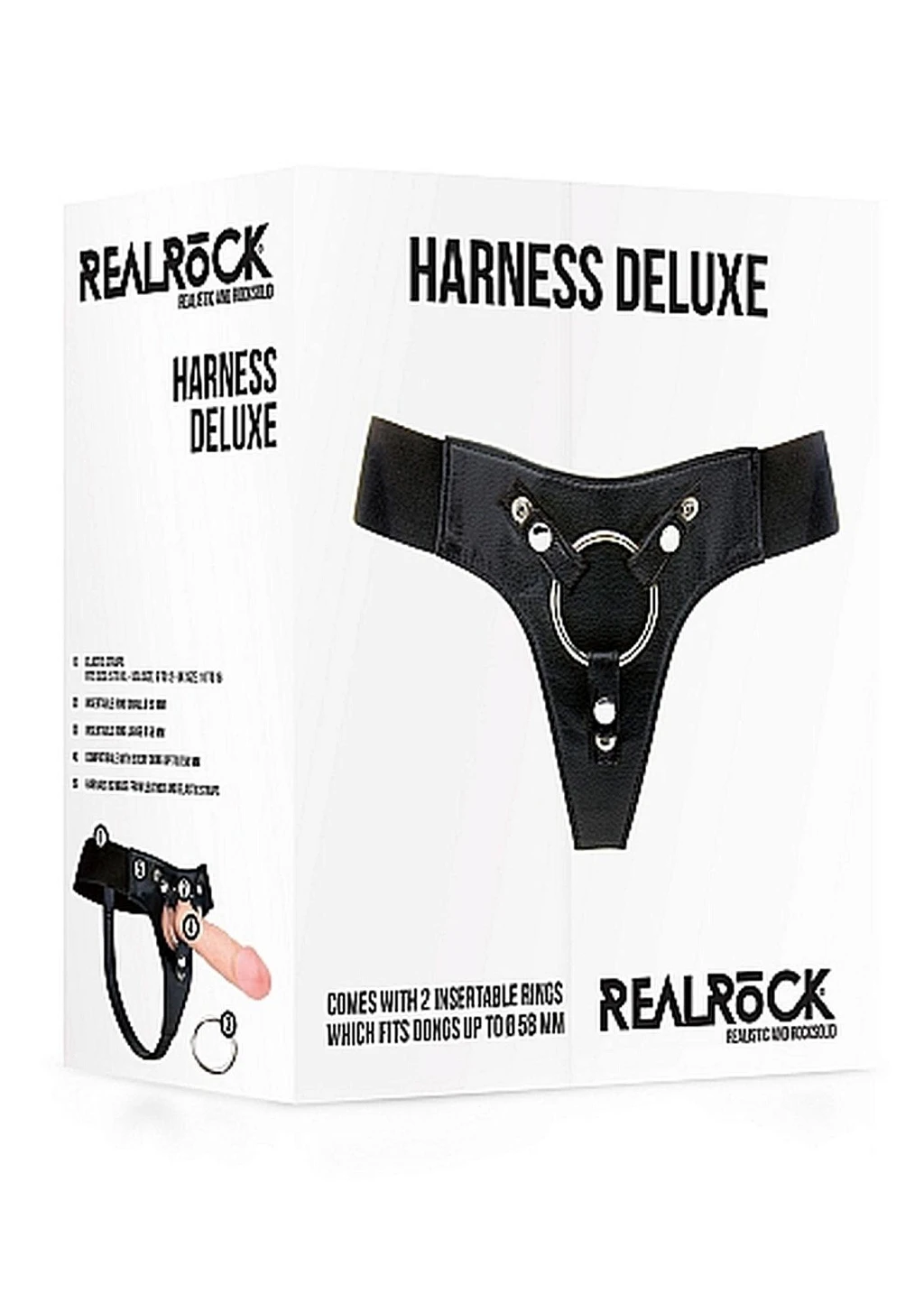 Uprząż Harness Deluxe - regulowana, skóra i elastyk — zdjęcie 3