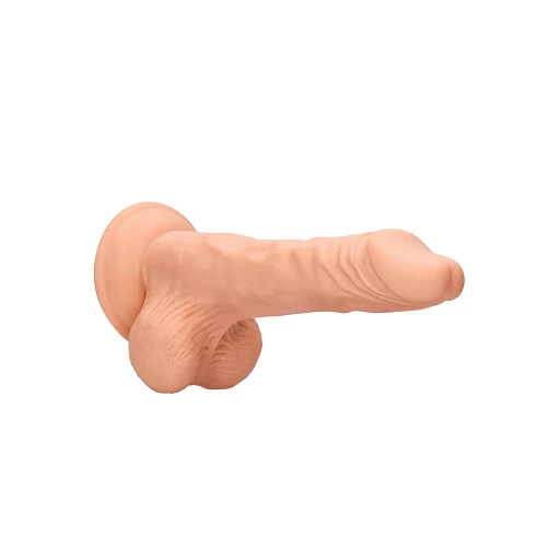 Dildo RealRock Dong with Testicles – 21,5 cm, przyssawka — zdjęcie 5