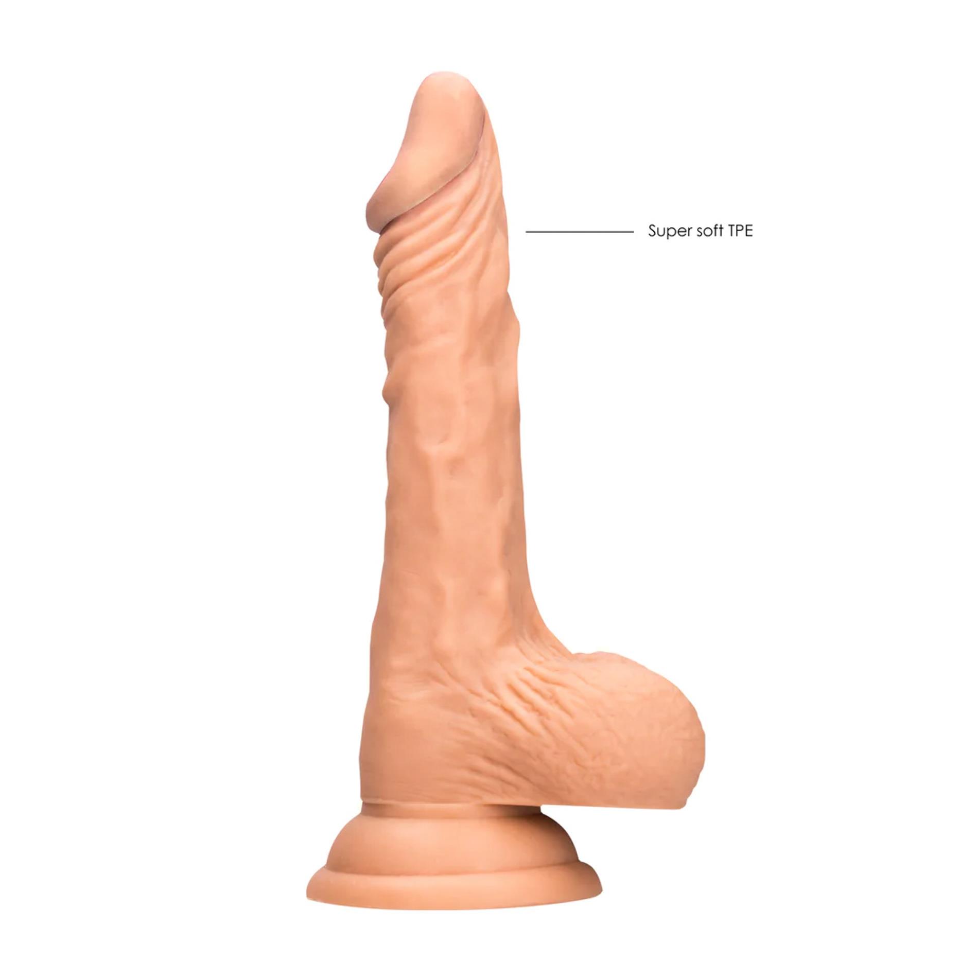 Dildo RealRock Dong with Testicles – 21,5 cm, przyssawka — zdjęcie 6