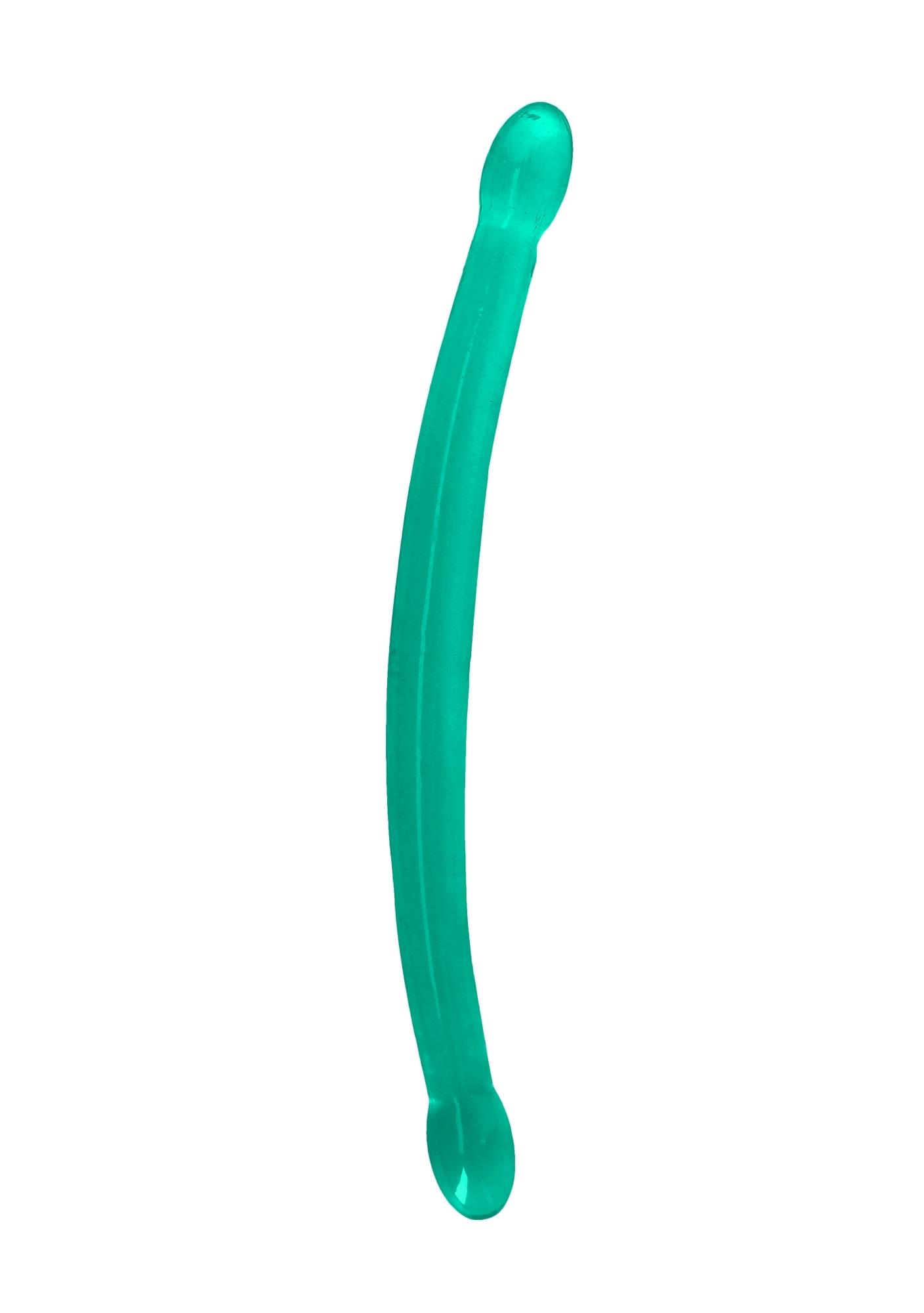 Podwójne dildo Crystal Clear Double Dong 42 cm – przezroczyste — zdjęcie 2