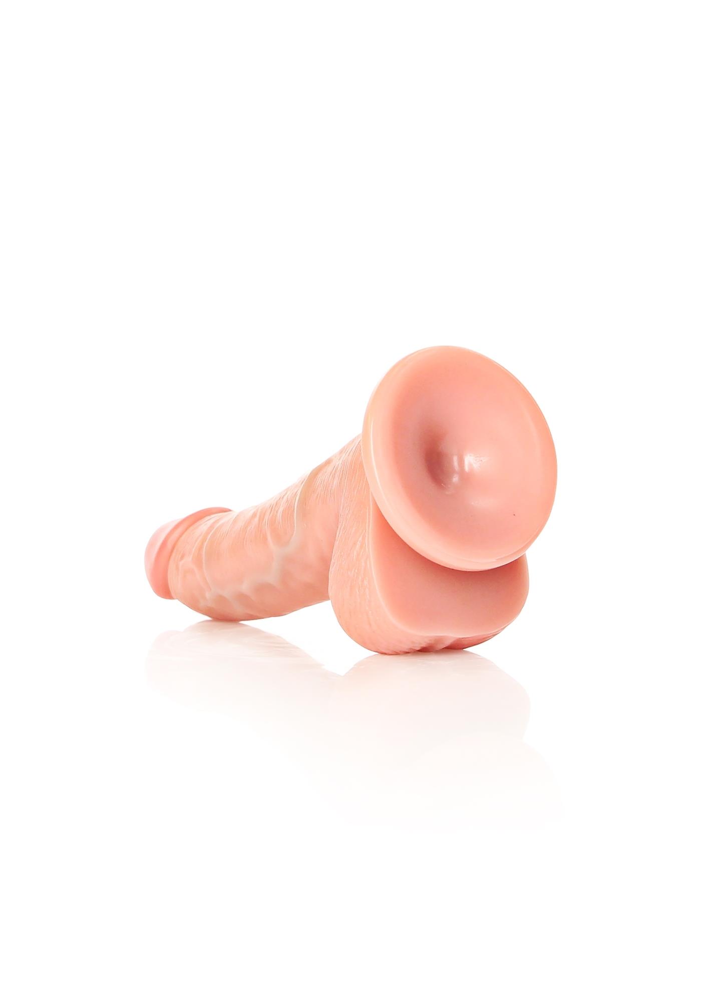 Dildo Curved Realistic z jądrami i przyssawką – 15,5 cm — zdjęcie 6