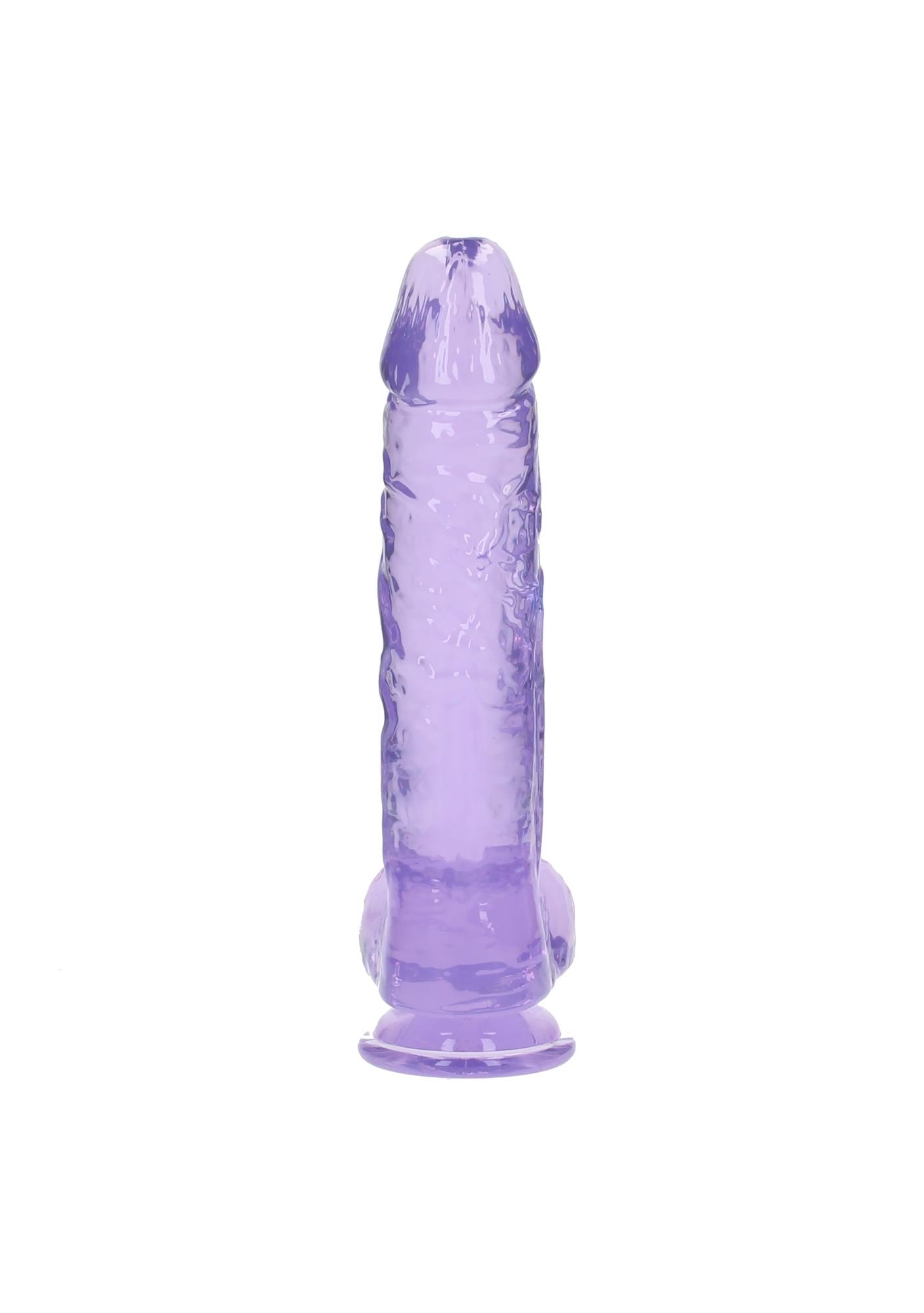 Dildo RealRock Realistic z jądrami – żelowe, z przyssawką
