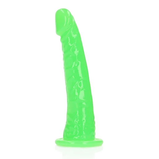 Dildo Slim Glow 6'' – przyssawka, świeci w ciemności