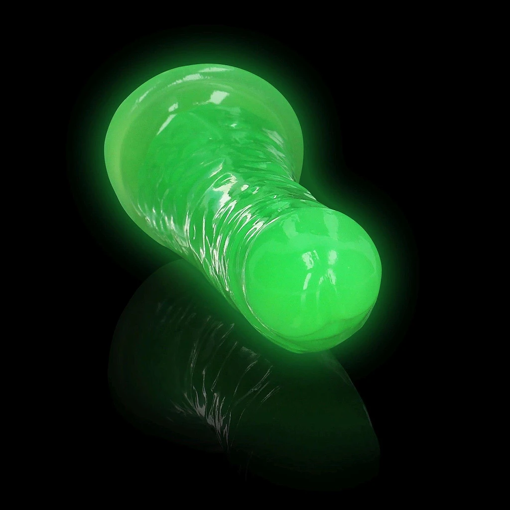 Dildo Slim Glow 6'' – przyssawka, świeci w ciemności — zdjęcie 7