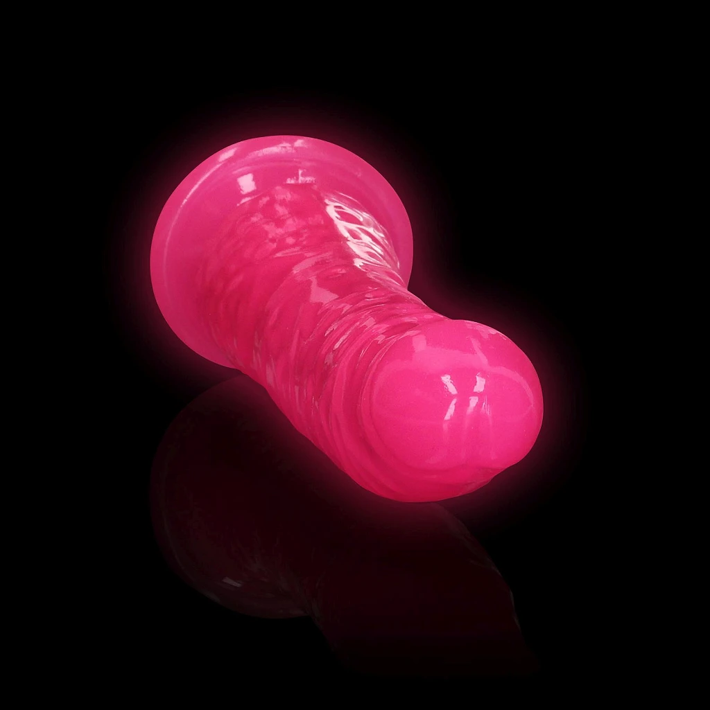 Dildo realistyczne Slim Glow 15,5 cm z przyssawką — zdjęcie 7